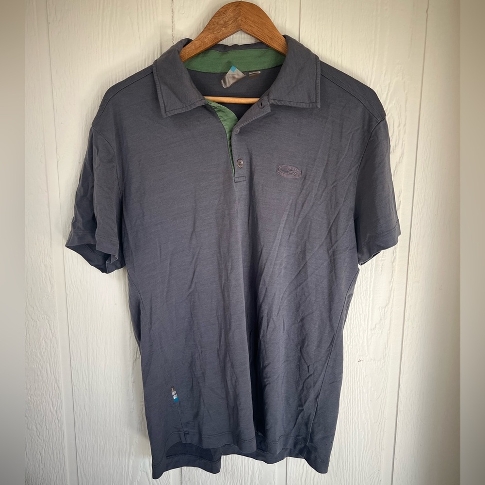 Icebreaker Merino Gray Polo Shirt
